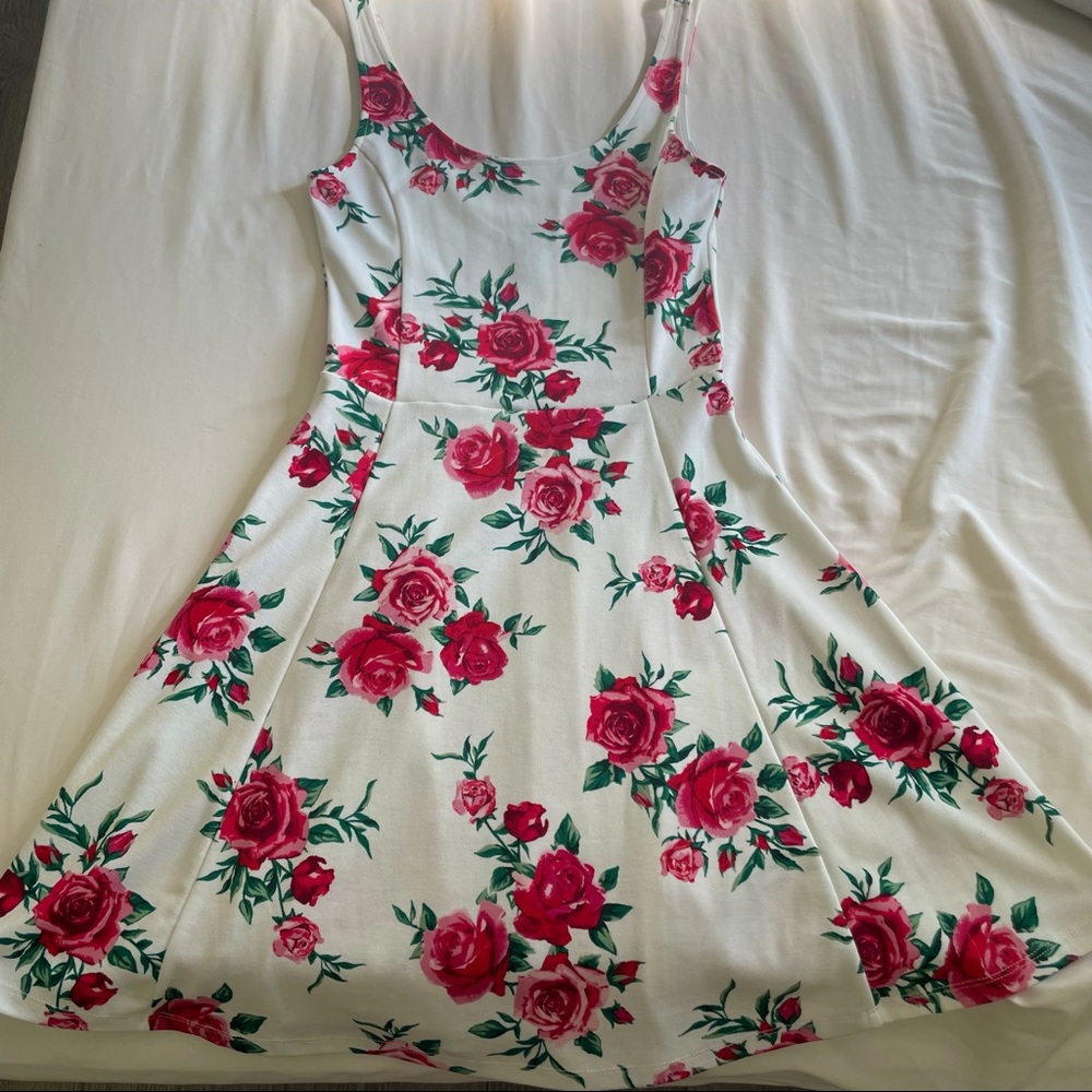 Rose Print Dress